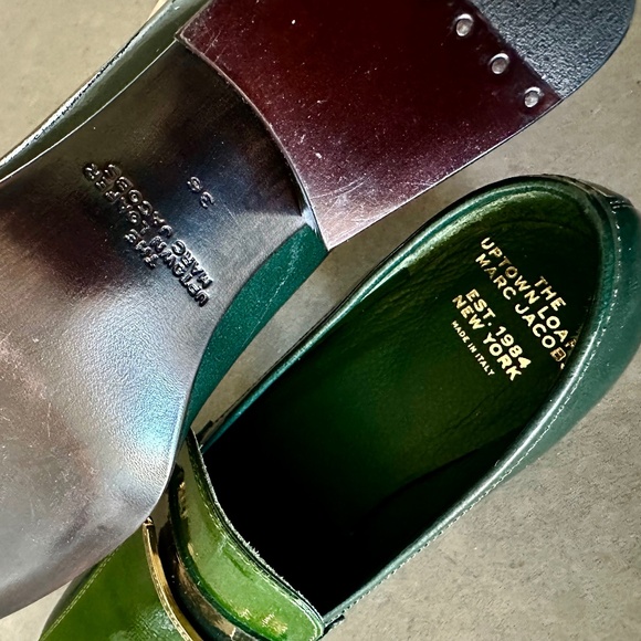 MARC JACOBS Uptown loafers [NEW] - GREEN - Size 36; I’m usually a size 37 - Picture 6 of 8